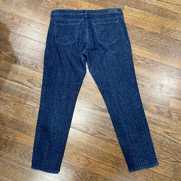 Adriano Goldschmied AG Stevie Ankle Jeans Size 32R Slim Straight Ankle Dotted - Picture 4 of 14